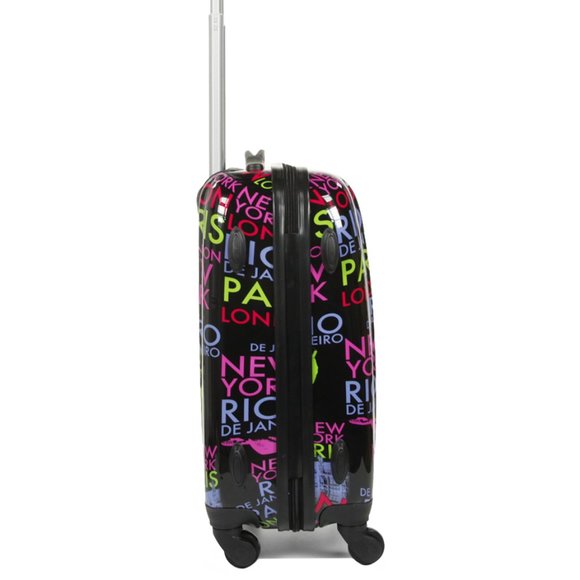 24" World Traveler Suitcase with Spinner Wheels London, Paris, New York,… - Picture 4 of 11